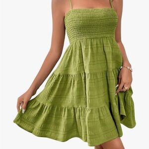 SOLY HUX Women's Sundress Smock Cami Mini Dress